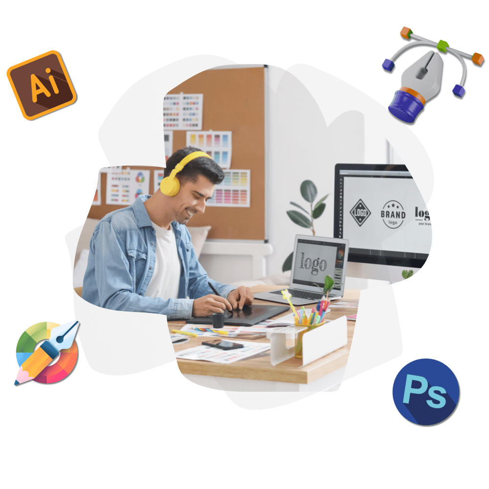 Logo Design Services Image- Digital Creavio - Best Digital Marketing Agency in Pakistan.