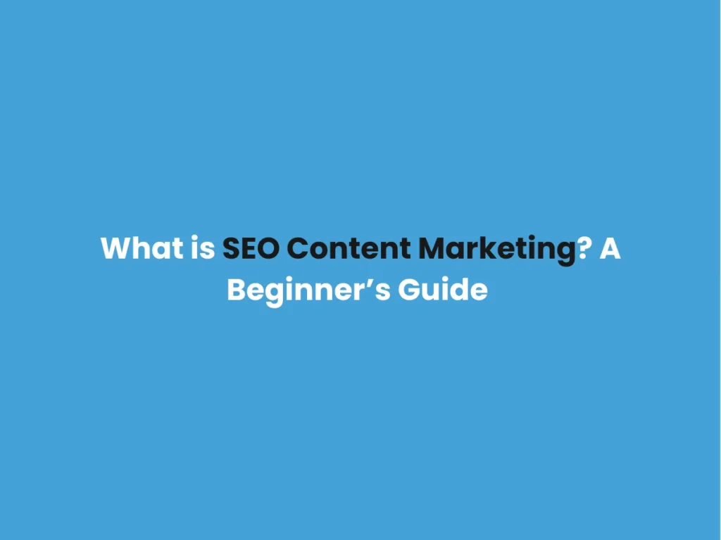 Seo Content Marketing