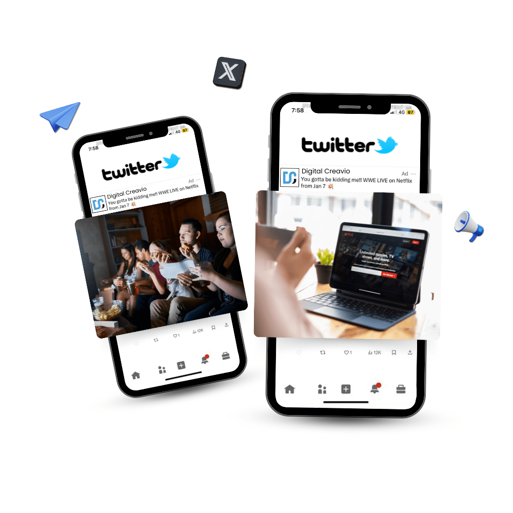Twitter Ads Services Design Image- Digital Creavio - Best Digital Marketing Agency in Pakistan.