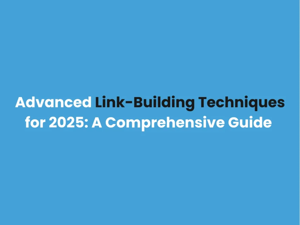 Link-Building Techniques